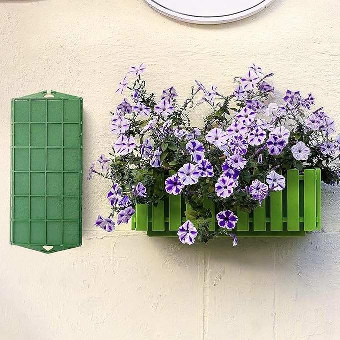 Takytao Floral Foam Cage 6 Pack, Dry Flower Cage Holders, Green Foam Cage Blocks for Fresh Flower Arrangements Decoration, Wedding, Interior and Garden