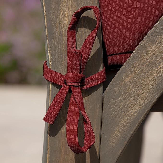 Arden Selections Outdoor Seat Cushion 19 x 19, Ruby Red Leala