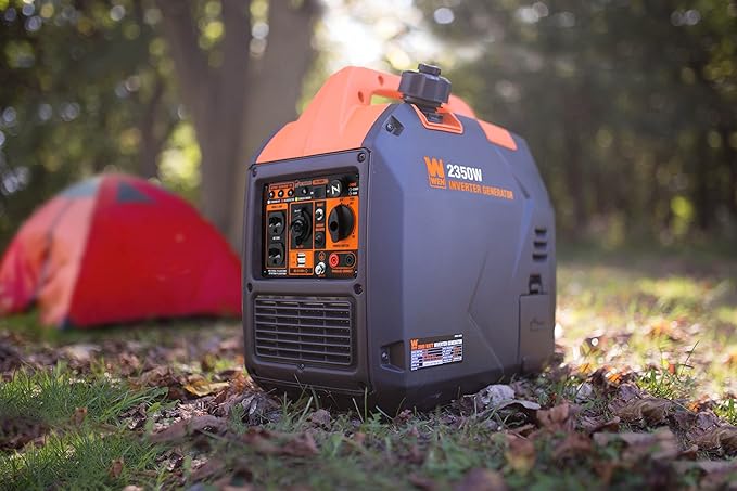 WEN 56235iX 2350-Watt Portable Inverter Generator with Fuel Shut Off and CO Sensor, Black