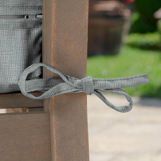 Arden Outdoor Deep Seat Bottom Cushion, 24 x 24, Rain-Proof, Fade Resistant 24 x 24, Stone Grey Leala
