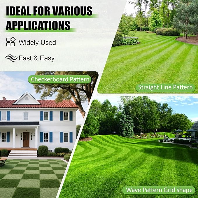 Upgraded Lawn Striping Kit for EGO 21″ Push Mower Compatible with LM2100 Series, Lawn Striping Kit for Push Mower, Heavy Duty Striping Roller, Lawn Mower Striping Kit for Professional Lawn Patterns