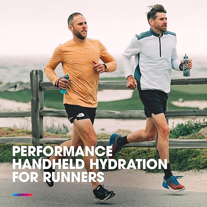 HydraPak SkyFlask Speed - Collapsible Handheld Running Water Bottle (350ml, 500ml, 500ml Insulated) - Adjustable Strap, Lightweight, Spill-Proof Cap | Collapsible, Handheld, Running, Adjustable Strap, Lightweight, Spill-Proof Cap