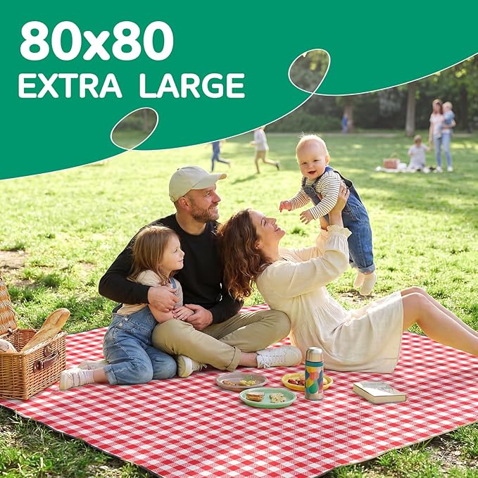 Waterproof Picnic Blanket Outdoor Girlfriend Gf Gifts for Women Sweetest Day Boyfriend 1 One Year Anniversary Meaningful Cute Romantic Xmas First Valentines Men Him Bf