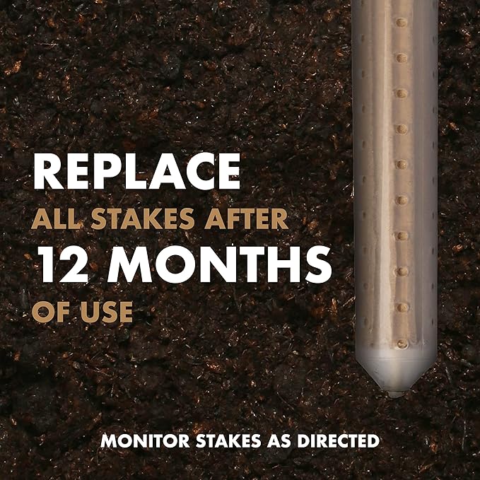 Spectracide Terminate Termite Detection & Killing Stakes, Kills Foraging Termites, Detects Termite Activity, 15 Count