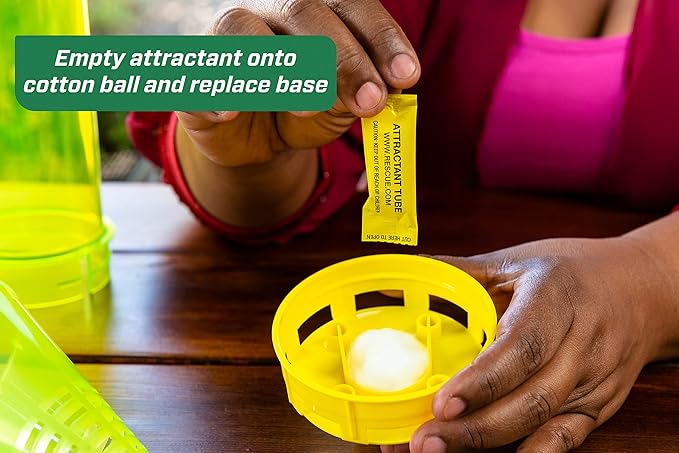 RESCUE! Yellowjacket Attractant – for RESCUE! Reusable Yellowjacket Traps – 4 Week Supply - 2 Pack