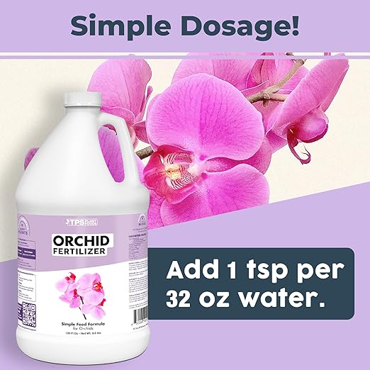 Orchid Plant Food – Liquid Fertilizer for Reblooming, Longer-Lasting Flowers & Healthy Roots, 1 Gallon