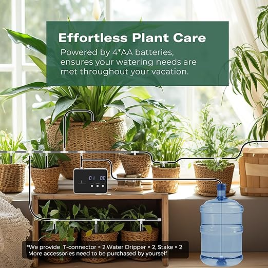 THIRDREALITY Zigbee Smart Watering Kit Pro for Potted Plants, Indoor Plant Watering System, Hub Needed, Compatible with Echo Devices with Zigbee Hub Built-in,Home Assistant,SmartThings, Hubitat, Homey