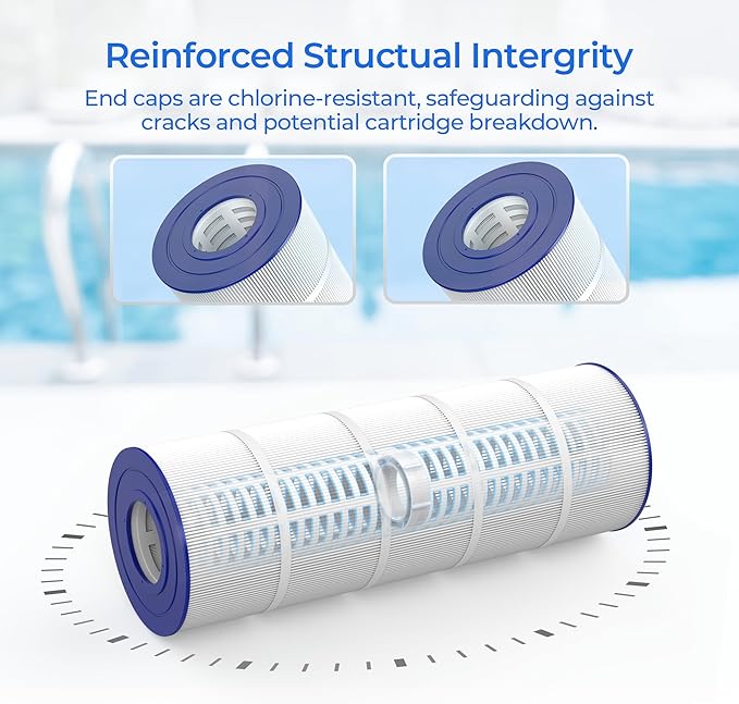 CL460 Jandy Pool Filter Cartridge, Compatible with Jandy CL460, CV460, APCC7354, A0558000, R0554600, Pleatco PJAN115-PAK4, Unicel C-7468, Filbur FC-0810, FC-6410, Aladdin 21501 (4 Pack)
