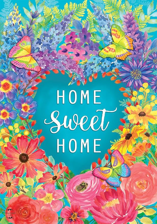 Briarwood Lane Floral Home Sweet Home Spring House Flag