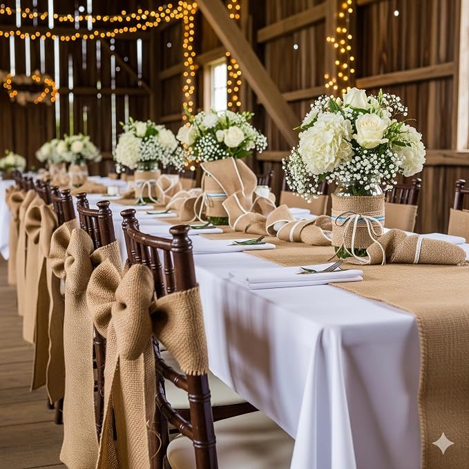 40 inches Wide x 24 feet Long Burlap Roll - Premium Jute Liner | Heavy Duty (7 oz) | Frost Guard Seed Cover for Gardening | Natural Jute-Burlap - 8 yds | Ideal for Erosion Control,Table Runners,Decor