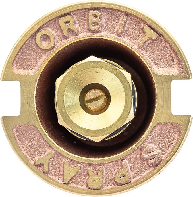 20-Pack Orbit 54070 Brass Pop-Up Flush Head Sprinkler with Full Pattern Spray Nozzle