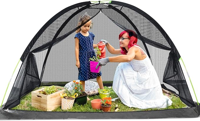 Crop Cages for Garden 12X9X4.4FT - Reusable Mesh Plant Cover for Outdoor Raised Garden Bed Protection Sun Shade & Bird Netting for Fruits/Vegetables and Bushes