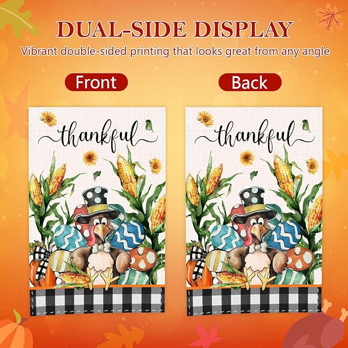 Seasonal Garden Flags Set of 12, Double Sided 12 x 18 Inch, Easter Garden Flags for Outside, Christmas Halloween Small Yard Flags for Outside, Seasonal Decorative Flags for Outdoor Festival