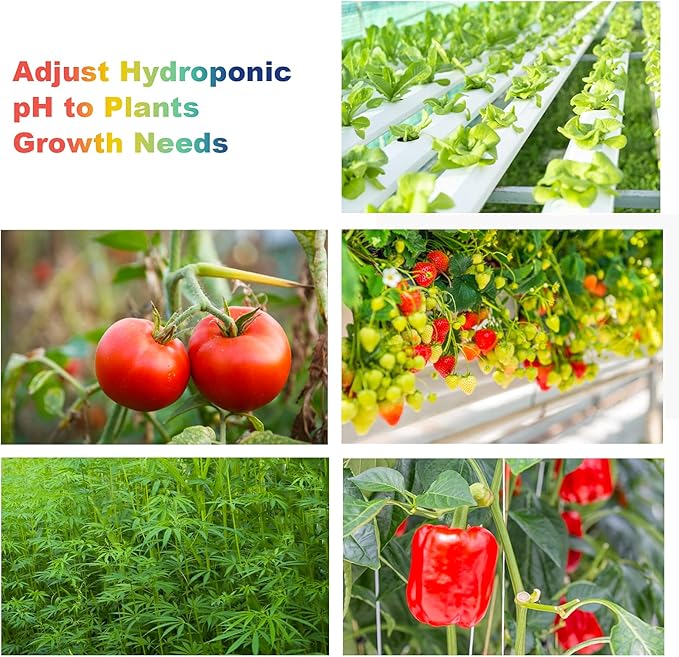 FOLLOWIN pH Up and Down Control Kit (9oz+9oz), Hydroponics pH Tester Calibration Adjuster Buffer Solution Combo for Soil Gardening Plants Pool A Balanced Nutrient