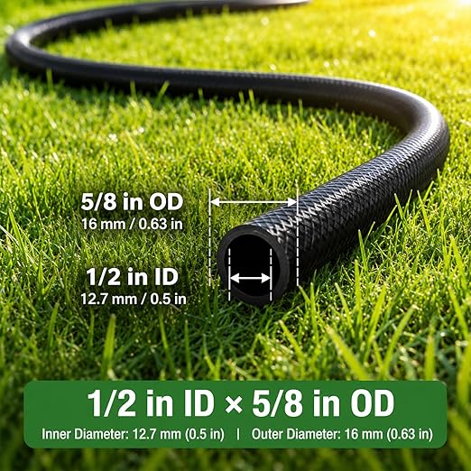 75 FT 1/2 Inch Drip Irrigation Tubing Kit:Premium Garden and Landscape Watering System-Drip Irrigation Hose with 2 Quick Connector 4-Way Connector,2 Quick Connector 6-Way Connector and Tube Cap