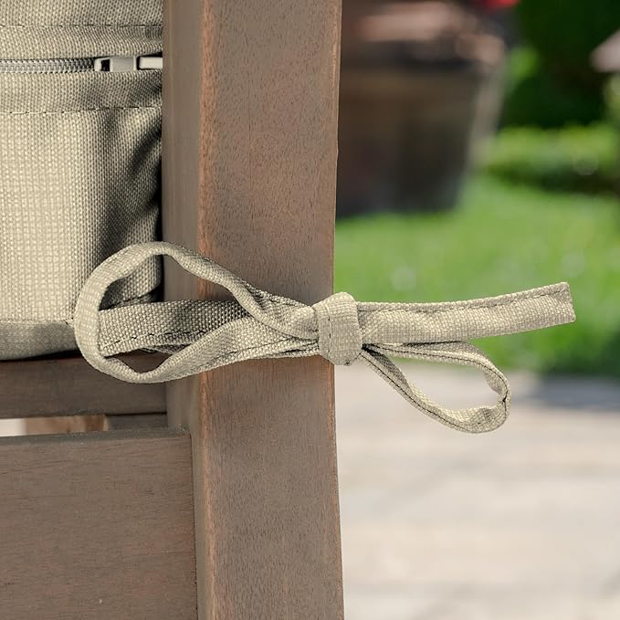 Arden Outdoor Deep Seat Bottom Cushion, 24 x 24, Rain-Proof, Fade Resistant 24 x 24, Tan Leala