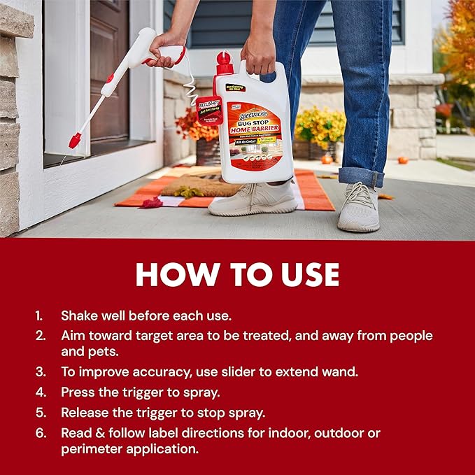 Spectracide Bug Stop Home Barrier, 1-Gallon (4 Pack)