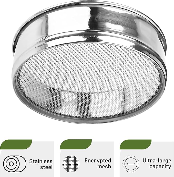 Stainless Steel 4-Tier Seed Sprouting Kit, 6'' Diameter, Indoor Gardening Planter for Microgreens Broccoli Sprouts Growing