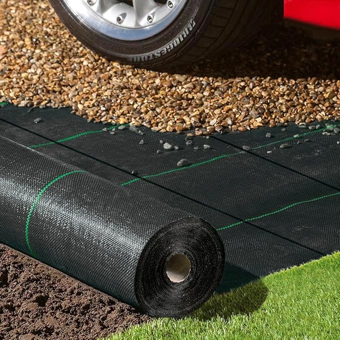 Weed Barrier Fabric Heavy Duty 6ft x 300ft, Garden Weed Landscape Fabric, Ground Cover Weed Blocker Cloth, Landscaping Fabric for Garden, Vegetable Beds, Driveway (WBF-6ft x 300ft)