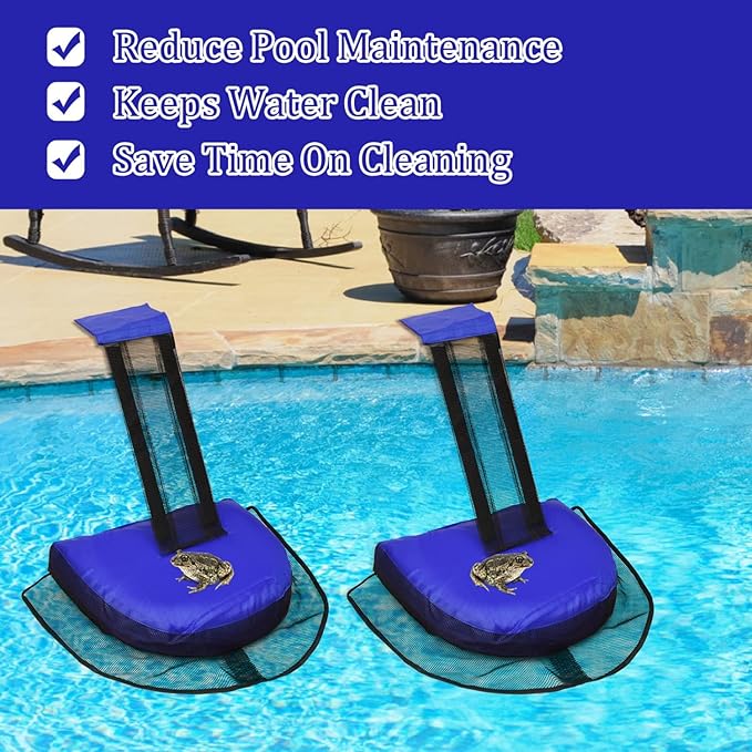 2 Pack Animal Saving Escape Ramp Critters, Swimming Pool Floating Animal Saver, Frog Saver, Floating Pool Reduces Tool for Outdoor Pools and Spas