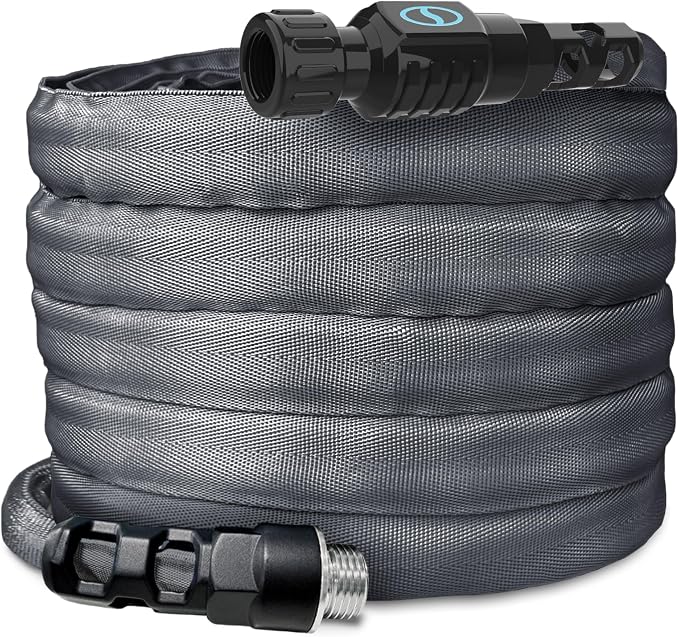 Aqua Joe AJFJ025-58-XT1 New and Improved - Aqua Joe 25-Ft x 5/8-Inch FiberJacket Garden Hose