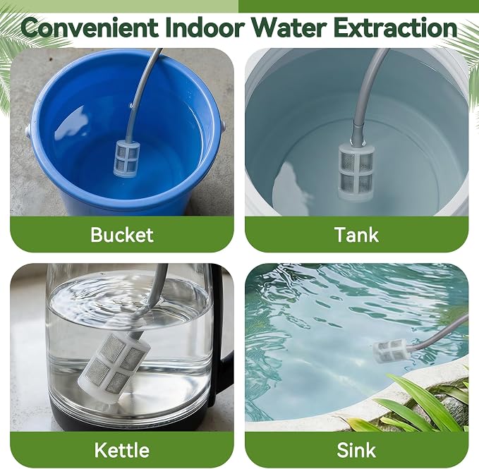 High Reach Electric Plant Waterer for Indoor Hanging Plants,Telescoping Indoor Water Sprayer Wand with Pump, 180° Adjustable Watering Nozzle High Flow Leakproof Design