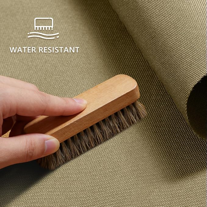 Waterproof Canvas Fabric by The Yard 58inch 600D Upholstery Material Polyester Fabric Outdoor Water Resistant Fabric for Sewing Chair Patio Cushion Purse Bag Interior, Pre Cut 3 Yard Khaki