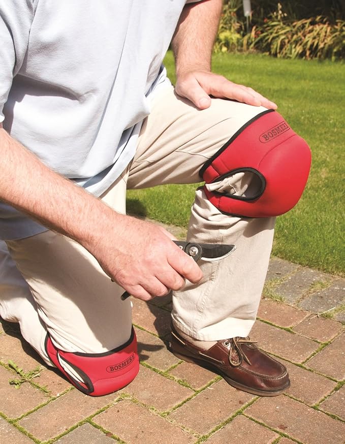 Bosmere G127R Bosneeleze Luxury Garden Knee Pads, Red