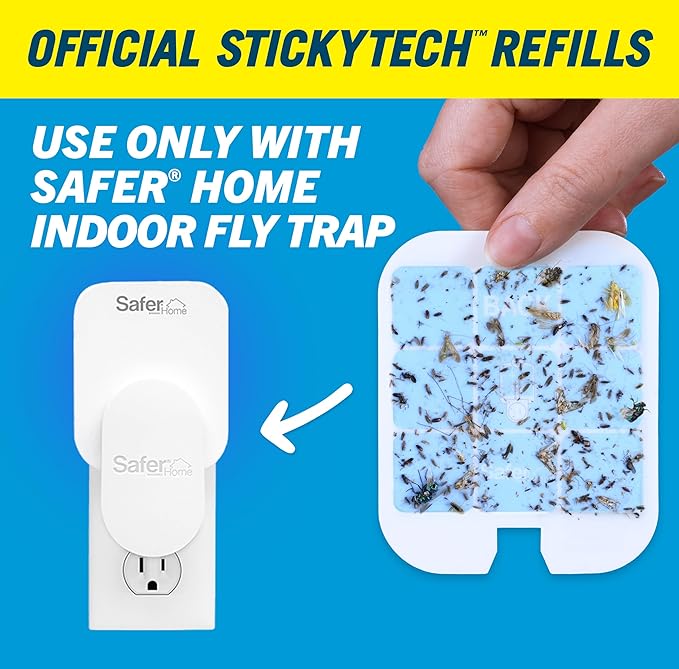 Safer Home SH503 Trap Refill Pack of Glue Cards for SH502 Indoor Fly Trap, Official Safer Home Refills with StickyTech Glue Card Technology, 3 Count (Pack of 1)