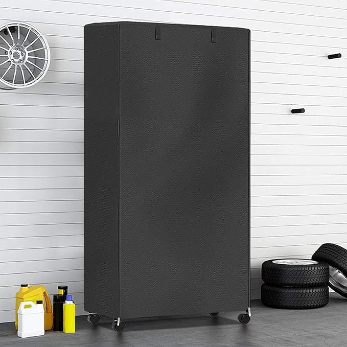 Outdoor Shelving Cover, 36x18x72in Storage Shelving Unit with Zip, Oxford Fabric for Indoor and Outdoor Kitchen Shelves