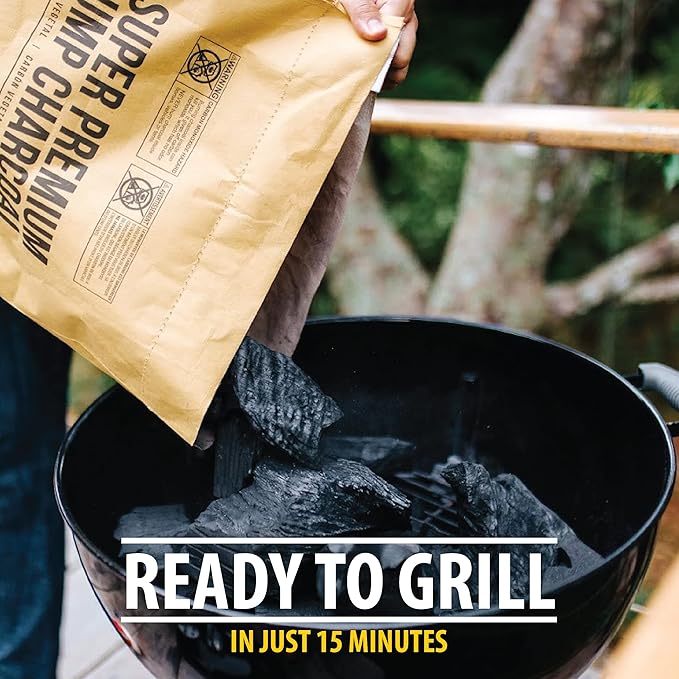FOGO Super Premium Hardwood Lump Charcoal, Natural, Large Sized Lump Charcoal for Grilling and Smoking, Restaurant Quality, 35 Pound Bag