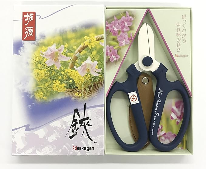 Sakagen Flower Scissors Hand Creation F-170 (Blue, 170mm)