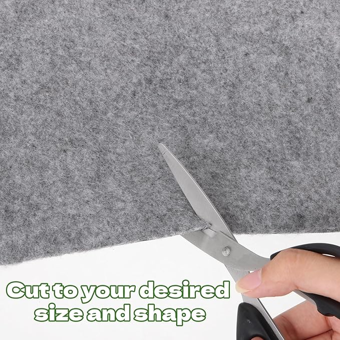 8.2 x 6.6 FT Outdoor Storage Shed Mat Waterproof Storage Shed Flooring Mat Thickened Soft Patio Furniture Pad Washable with Non Slip Backing Not Included, Gray