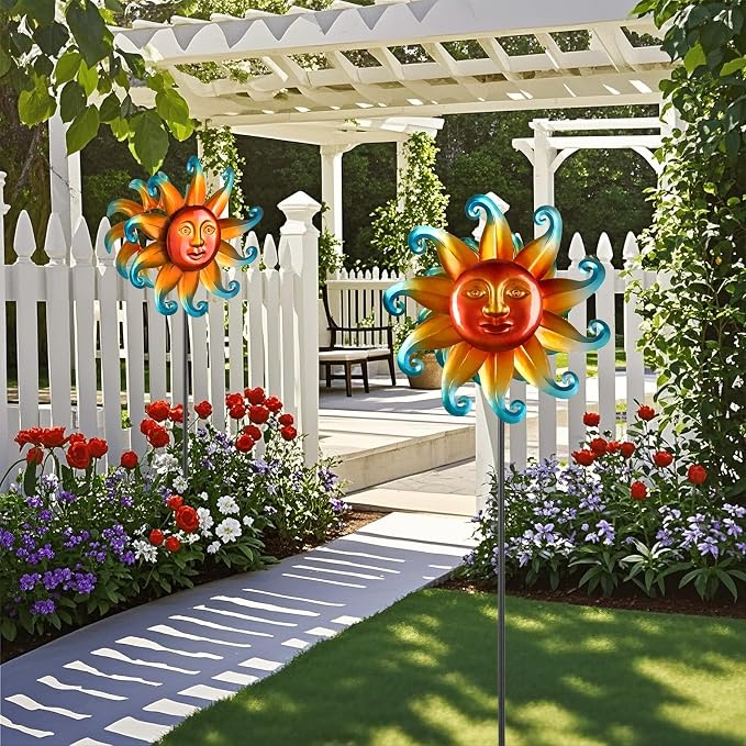 Wind Spinners Outdoor Metal- 60 Inch Kinetic Wind Spinners Metal Garden Outdoor Decor for Yard and Garden Kinetic Windmills Unique Gifts for Friends and Family