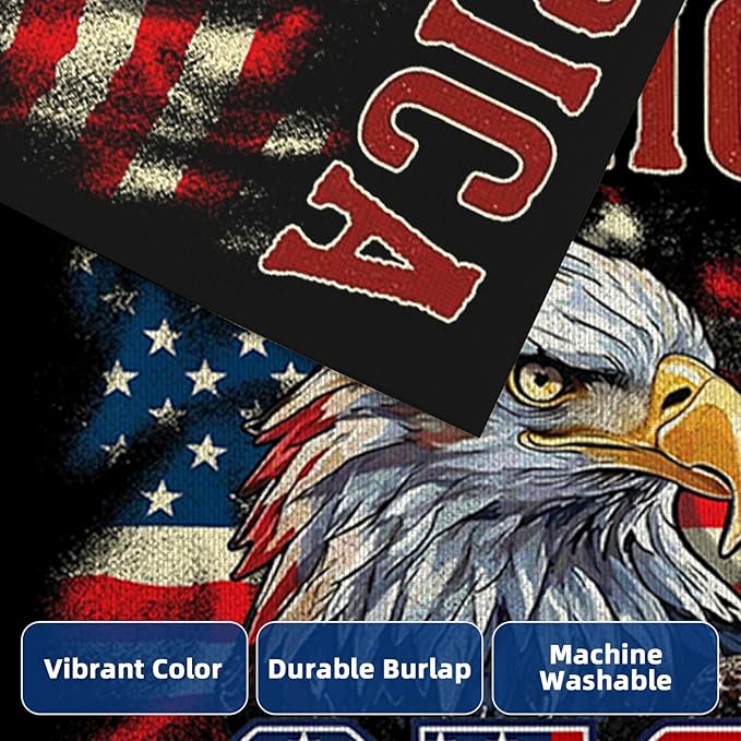 1776-2026 America Garden Flags for Outside, 4th of July 250 Years Anniversary American Patriotic Banner, Blessing United States Yard Merchandise Decoration,12x18 Inch Double-Sided with Bald Eagle