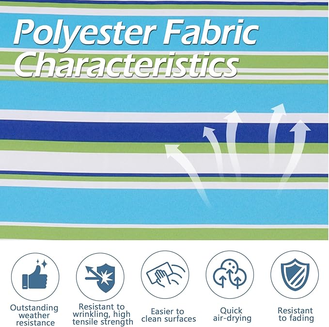 14Pcs Patio Cushion Covers Replacement Splashproof UV-Resistant Inelastic Covers with Zippers, Max Compatible 25.6x25.6x4inch Patio Cushion, for 7 Pcs Outdoor Patio Furniture Sets