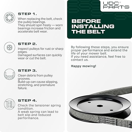 UDC Parts 07200023 Ariens Gravely Deck Belt Replacement for IKON XD 52 Deck, ZTX 52, IKON X, XL, 915223, 915267, Zoom, Zoom XL 54, Gravely ZT X & ZTXL Series - Durable, Aramid Cord / 145.5 inches