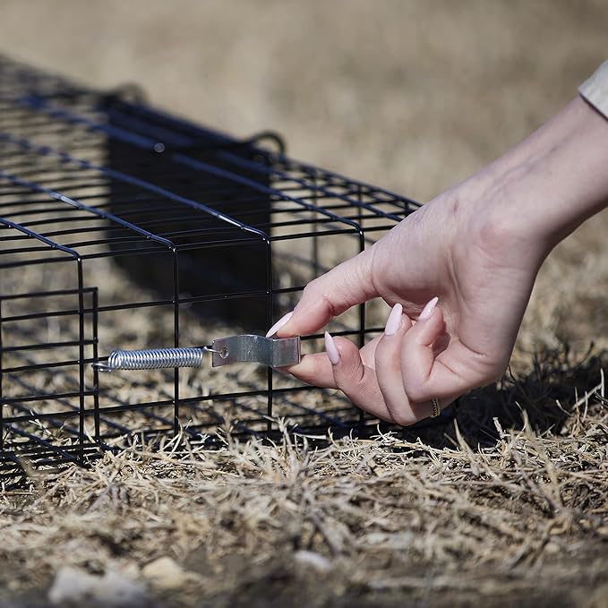 Rugged Ranch Squirrel Trap, Live Animal Catch & Release Cage, Squirrelinator, Black - Humane Indoor and Outdoor Catcher for Chipmunks and Squirrels