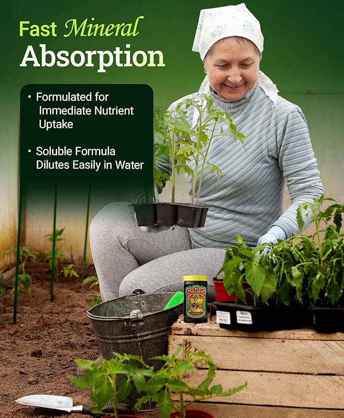 FoxFarm Cha Ching Water Soluble Fertilizer for Late Flowering & Harvest - High Phosphorus Fertilizer 9-50-10 Formula, Supports Fruit Development - Ideal for Hydroponics & Soil Use - 1 lb