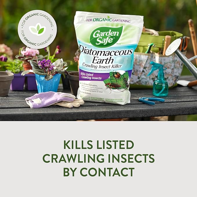 Garden Safe Insect Killer, Diatomaceous Earth, 6 Pack