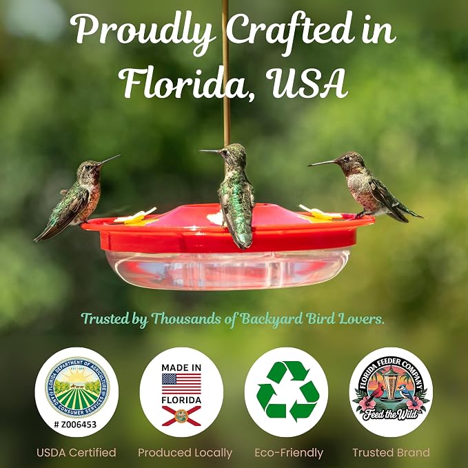 Clear Hummingbird Nectar Powder Concentrate – Natural, Bird Safe Hummingbird Food – Pure Cane Sugar, No Dyes, Easy Mix, 5 lbs Makes 320 oz