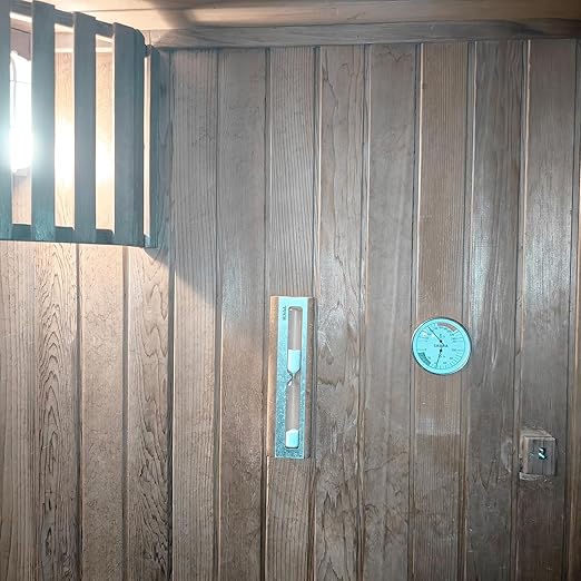 Sauna Thermometer and Hygrometer Combo – Precise Temperature & Humidity Gauge for Sauna Roomsk, Temperature Range 70-250°F, Humidity Range 0-100%