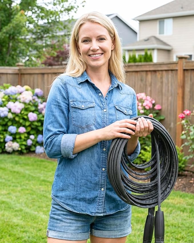 Flexible Garden Hose 50FT, Lightweight Water Hose, Kink and Burst-Resistant for Lawns Gardening RV and Outdoor Watering, 5/8 inch