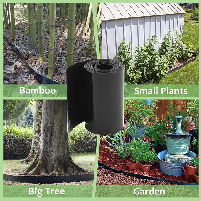 Tree Root Barrier Bamboo Barrier Tree Root Protector Bamboo Shield Plant Grass Weed Substrate Controller Heavy Duty Control System for Sidewalks Roads Driveways Landscape Edging Block 19.7FT*21.6IN