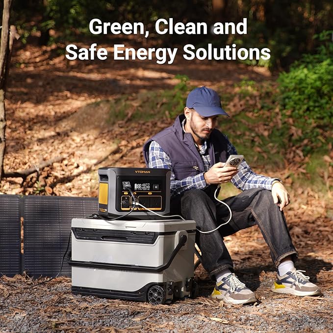 VTOMAN FlashSpeed 600 Portable Power Station, 499Wh LiFePO4 Battery, 600W AC (1200W Peak)/100W USB-C Output, Solar Generator (Solar Panel Optional) for Home Backup, Camping, Fishing, RVs
