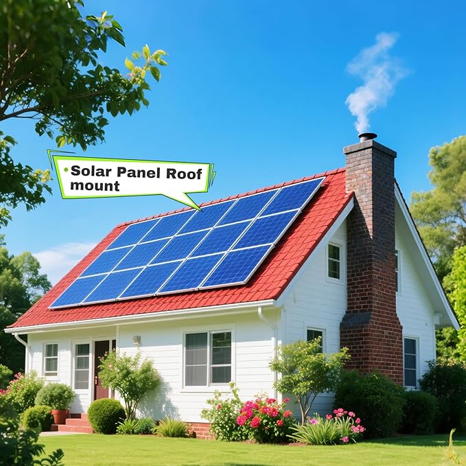 2 Pack 45inch Adjustable Solar Panel Tilt Mount Brackets with Foldable Tilt Legs for 45" Panels | 2400Pa Windproof Adjustable Brackets Kit for RV/Roof/Ground Fits EcoFlow/Jackery/Bouge RV