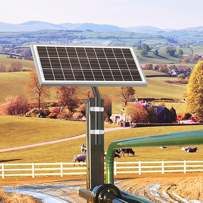 Newpowa 15 Watt 12 Volt 10BB Small Solar Panel, 15W 12V Mono High Efficiency Solar Module for Battery Charging, Security Camera, Automatic Gate, Chicken Coop, Boat, Off-Grid Applications
