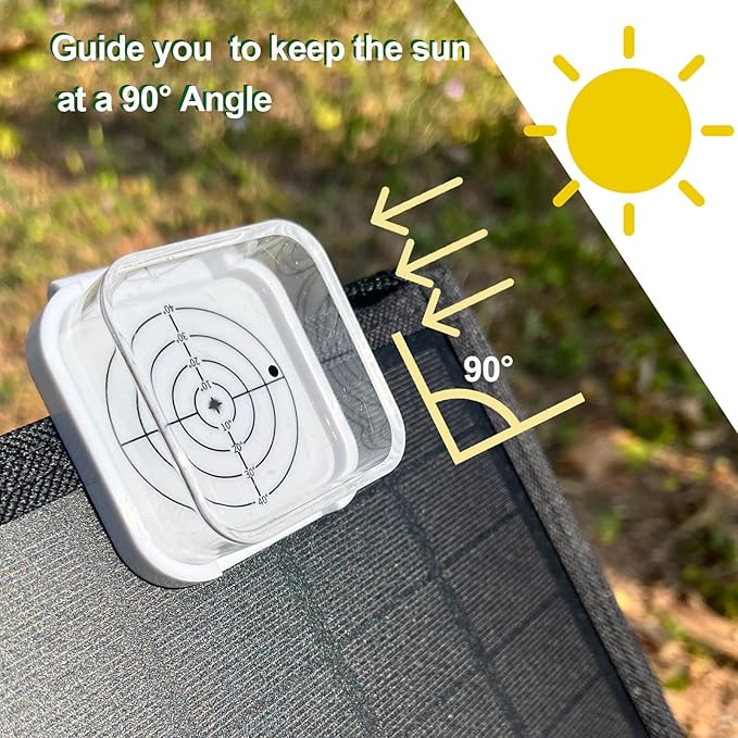 Solar Angle Guide for Solar Panel - Keopuals Solar Panel Accessories Find The Optimal Angle for Solar Panels Tools (Pack of Two)