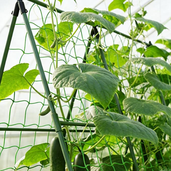 Garden Plant Stakes 58inch (Approx 5FT) 50 Pack Tomato Stakes, Sturdy Tomato Stakes Plastic Coated Metal Plant Supports Plant Support Sticks for Gardening (5FT-50 Pack)