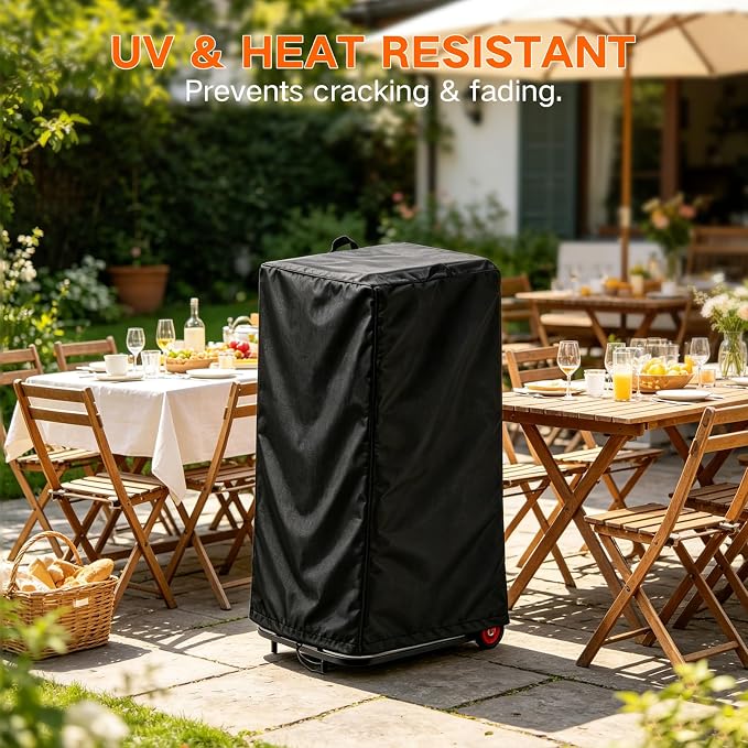 Folding Chair Rack Cover for VEVOR Hanging type, Waterproof Chair Cart Cover, Folding Chair Storage Dolly Chair Holder Covers- 23” L x 23" W x 44" H